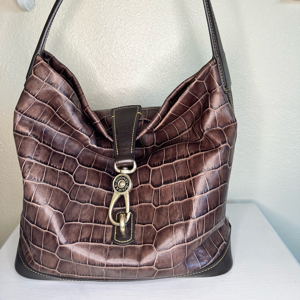 Dooney And Burke Croc Embossed Purse
